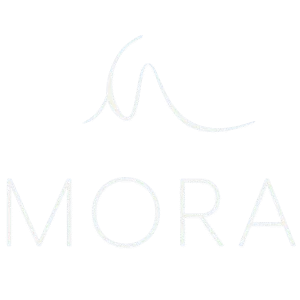 MORA YACHTS logo white png